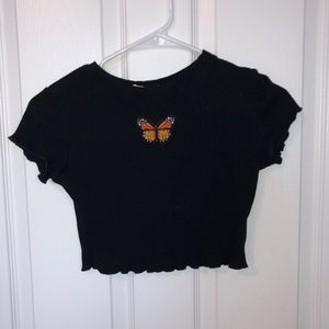 butterfly crop top